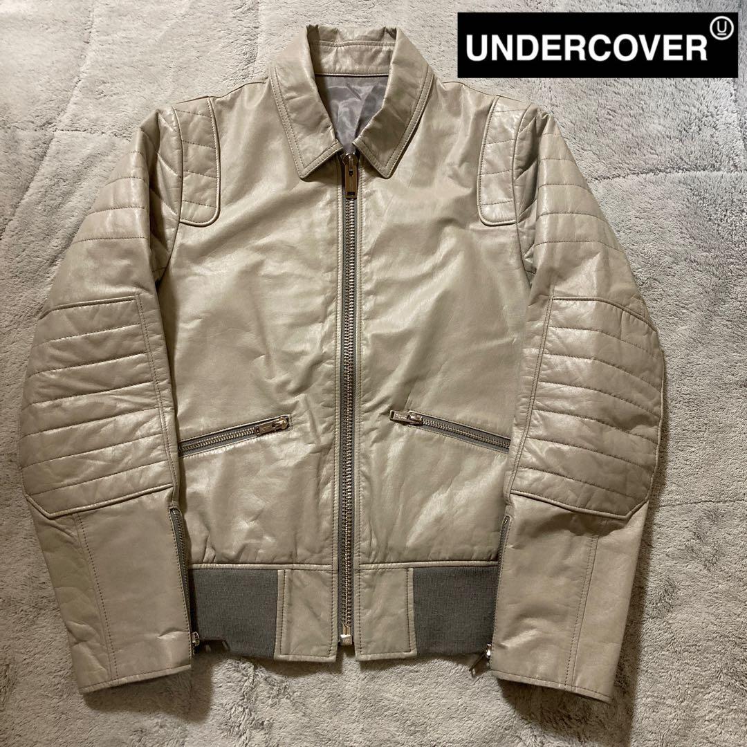 美品　UNDERCOVERISM パデッドレザージャケット　H4202-1