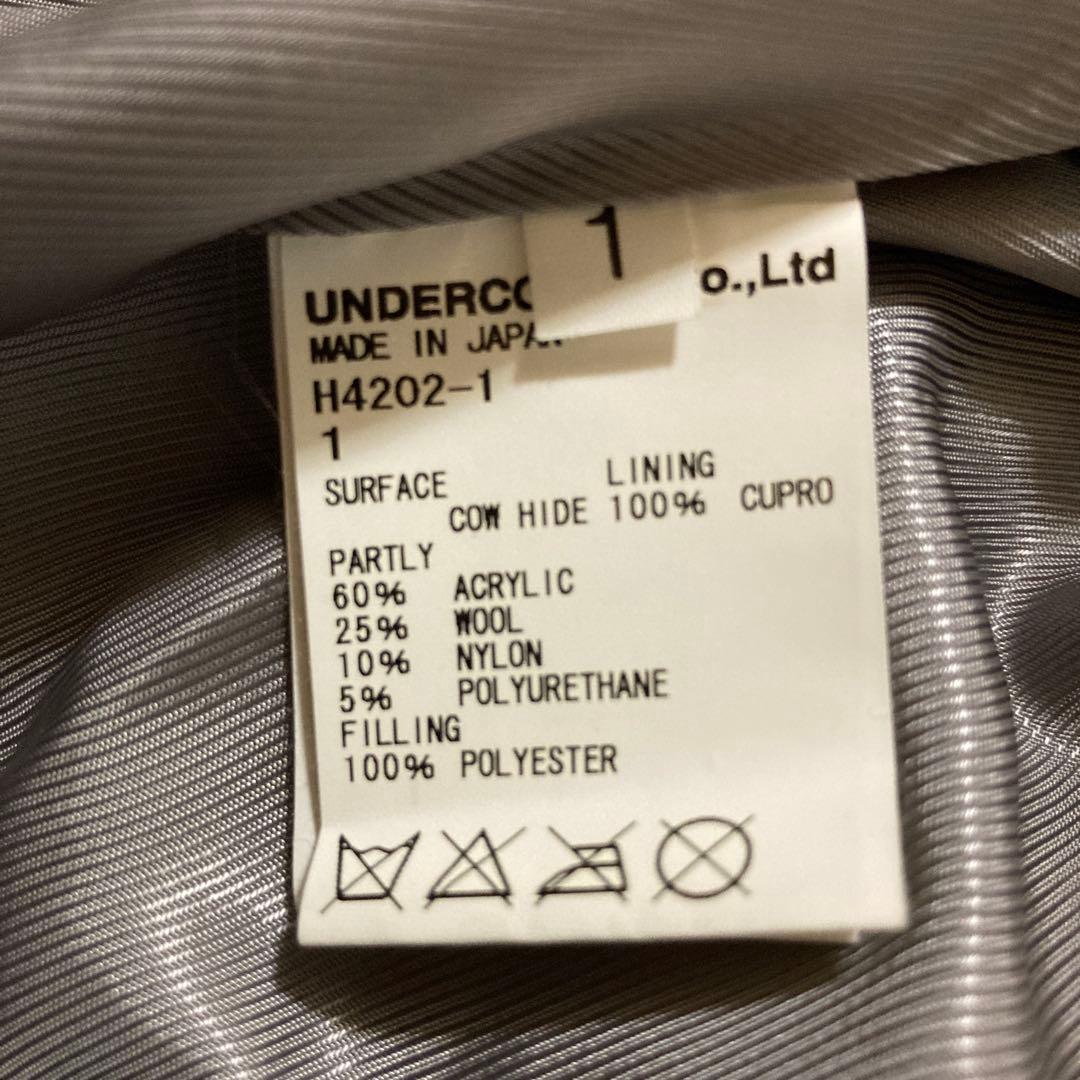 美品　UNDERCOVERISM パデッドレザージャケット　H4202-1