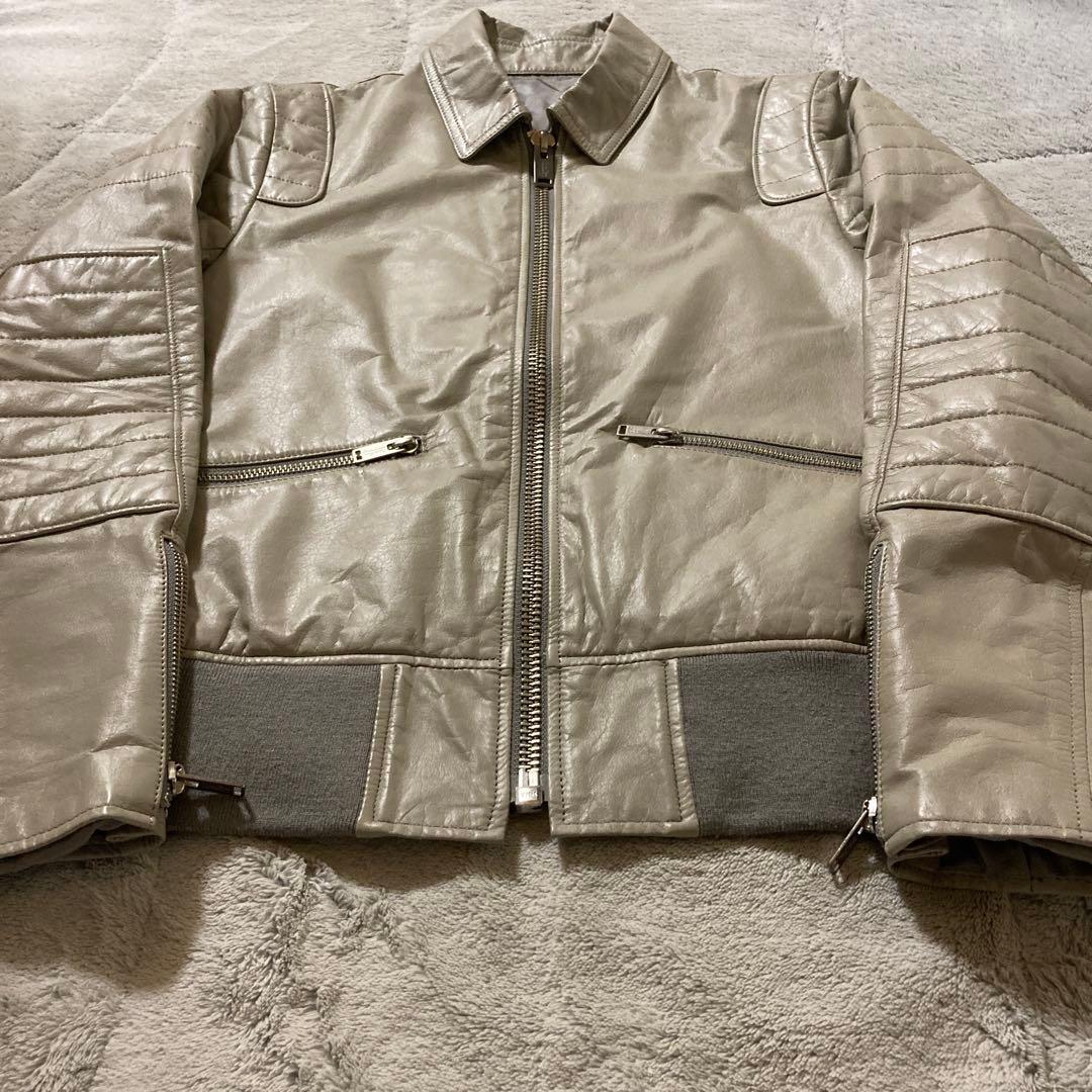 美品　UNDERCOVERISM パデッドレザージャケット　H4202-1