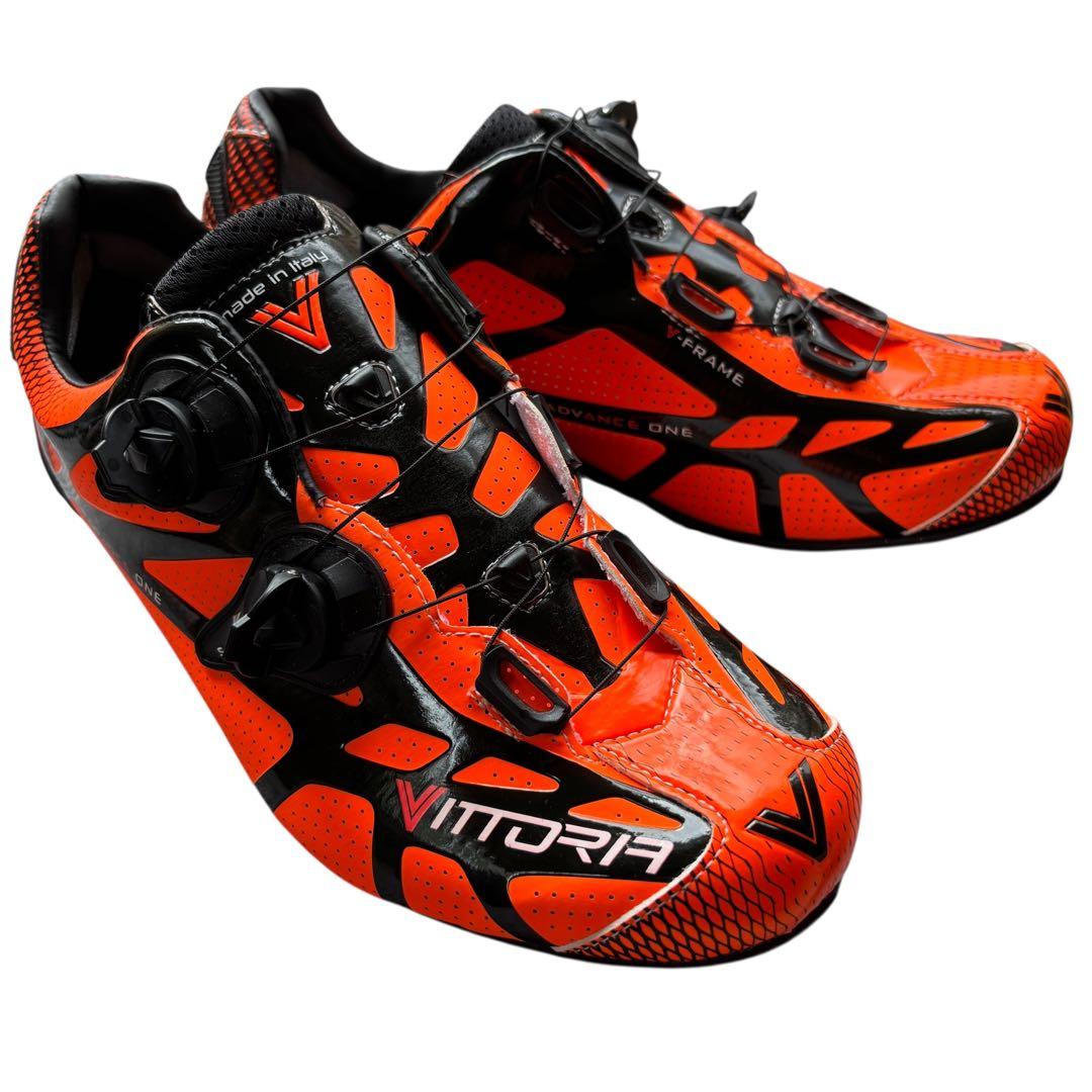 【新品】VITTORIA サイクリングシューズ サイズ43 オレンジ