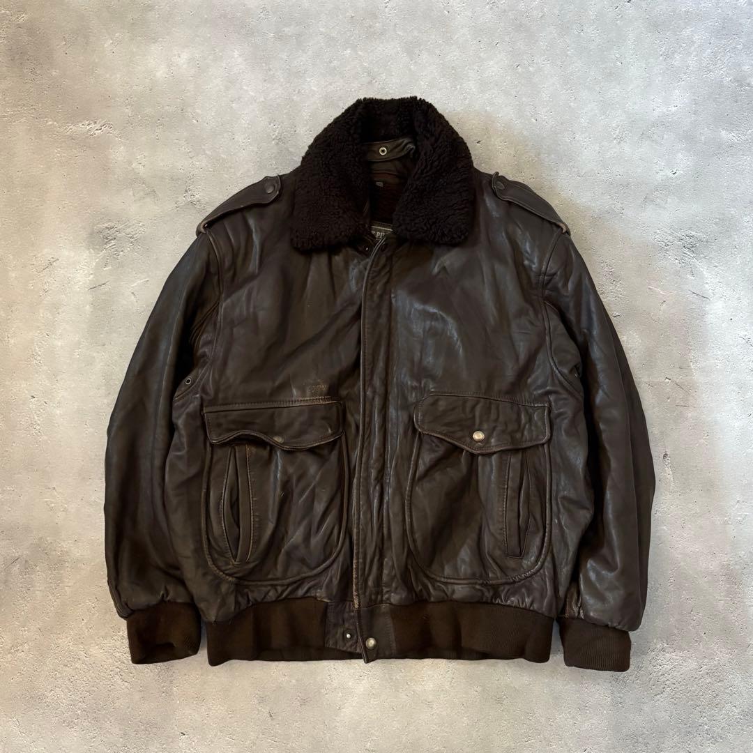 Vintage G-1 leather flight jacket 襟ボア 本革