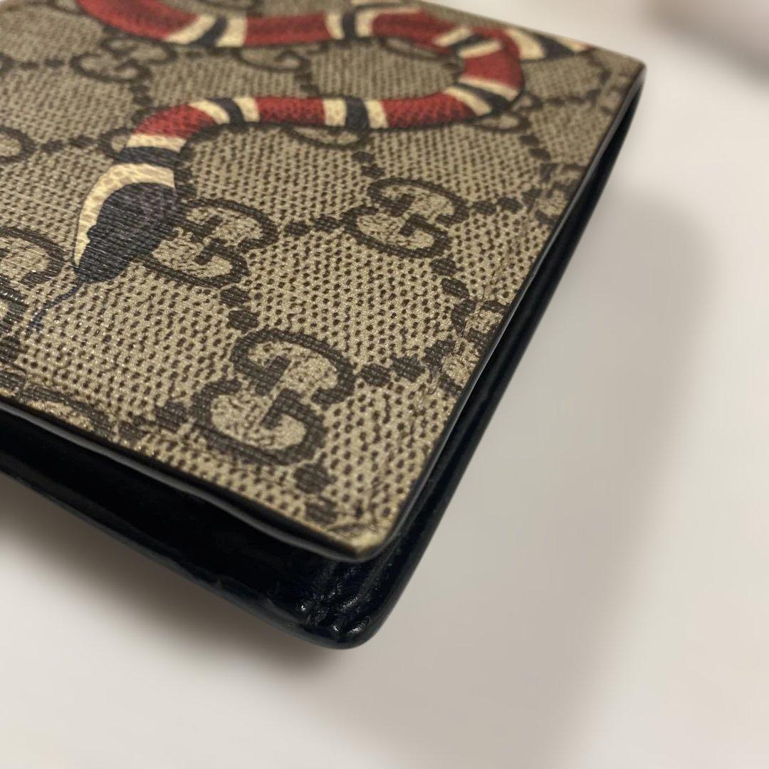 GUCCI キングスネーク　 二つ折り財布 GG