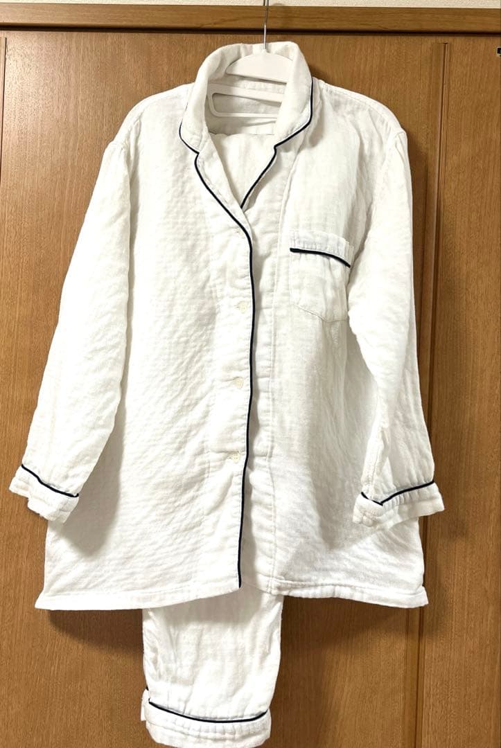 ウチノ UCHINO マシュマロガーゼ パイピング パジャマ ２着セット