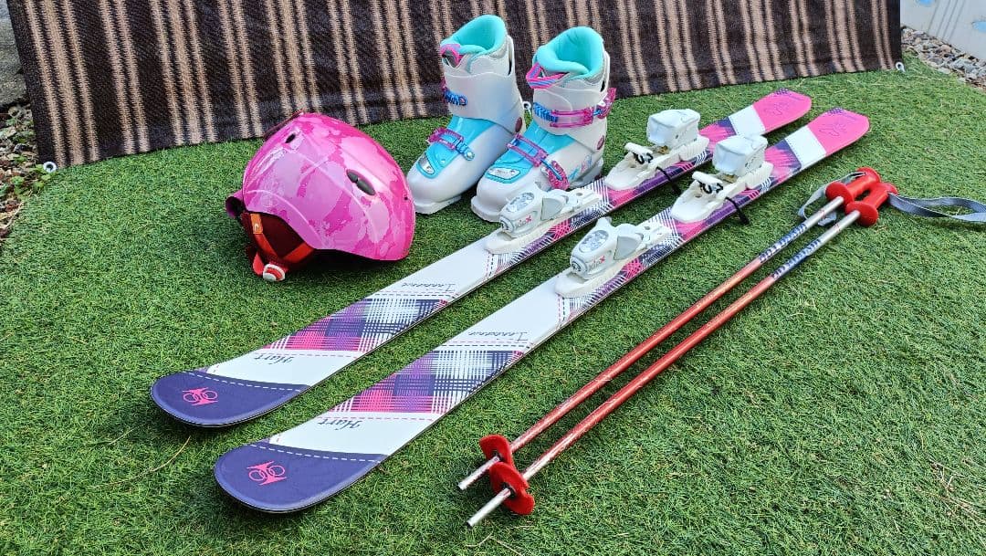 子ども用スキーセット ヘルメットとバッグ付