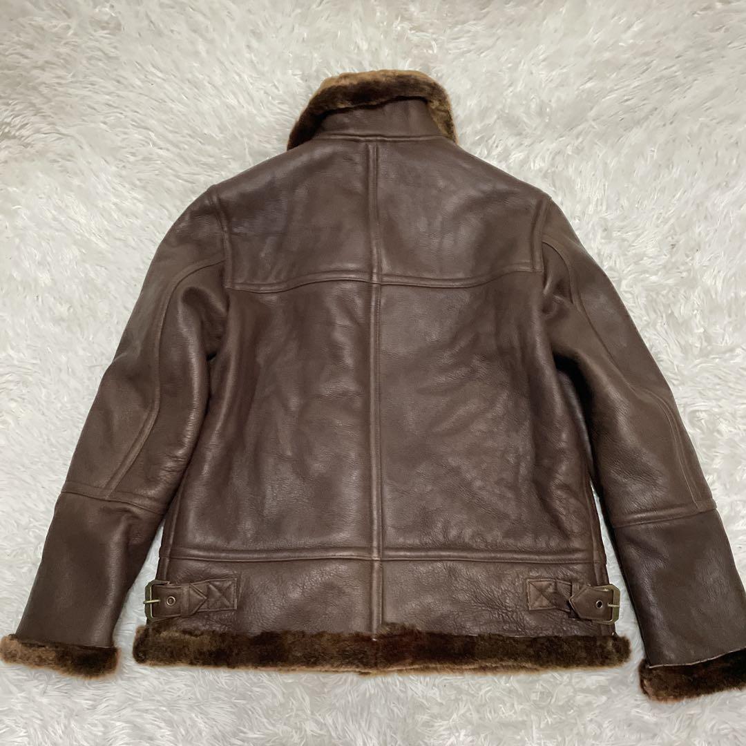 タグ付き✨美品✨B-3 ムートンジャケット　ラムレザー　L