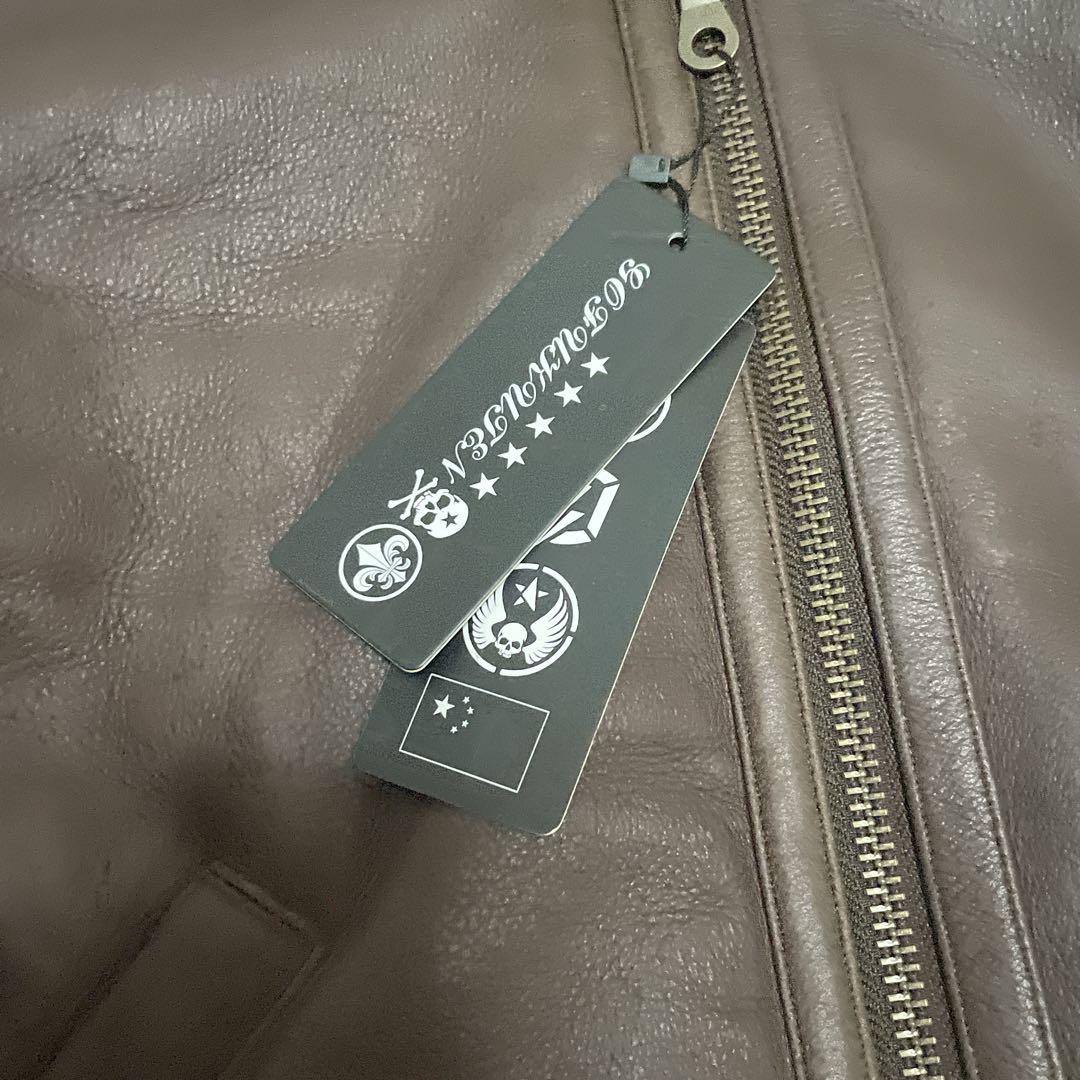 タグ付き✨美品✨B-3 ムートンジャケット　ラムレザー　L
