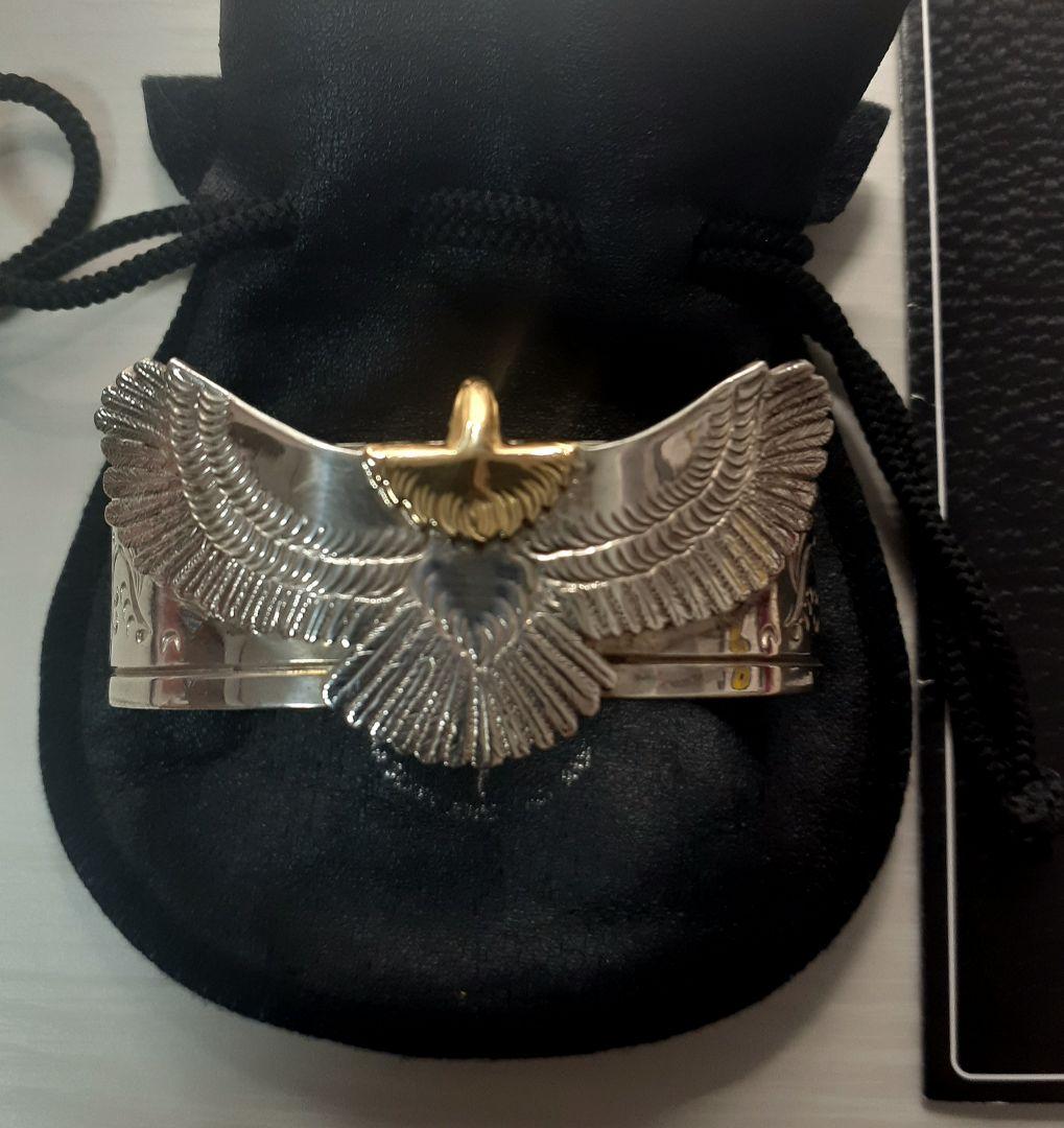ファーストアローズ　イーグルM唐草彫バングル　ワイドサイズ　定価205260円