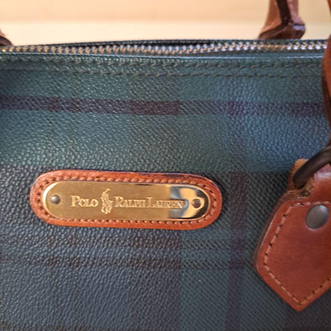 美品ポロラルフローレン　ボストンバッグ