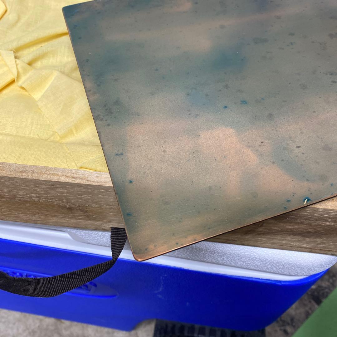 銅製 縁なしフライパン玉子焼鍋 桐箱入り