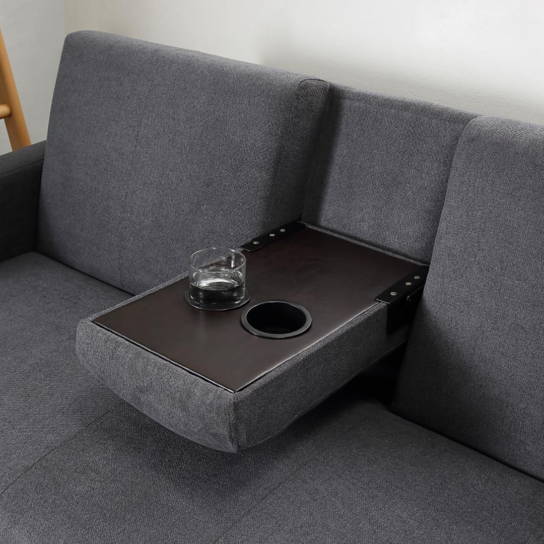 ソファー 3人掛け ソファ 多機能ソファベッド 収納機能 引き出し オットマン