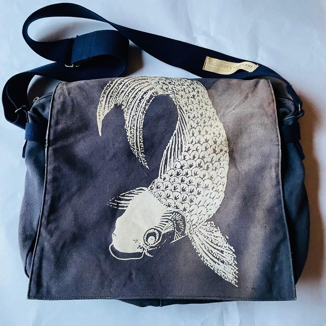 【希少】90s beauty:beast ショルダーバッグ 鯉柄　初期