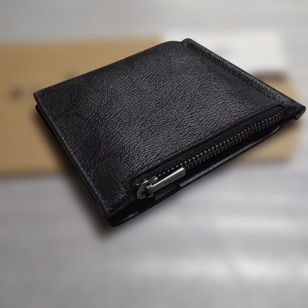 COACHコーチ☆MoneyClip Zip Wallet