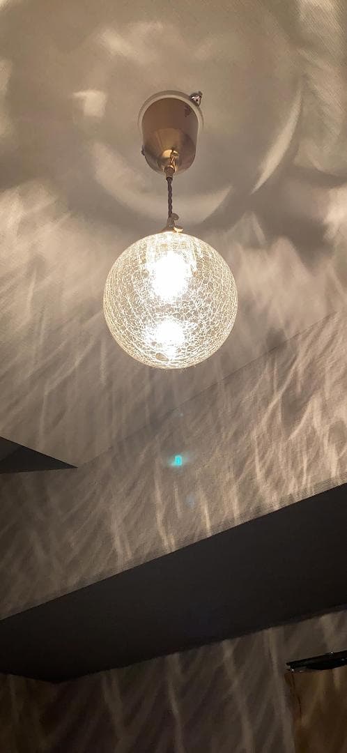 吊り下げ アンティーク 小ぶり 真鍮 ガラスペンダントライト