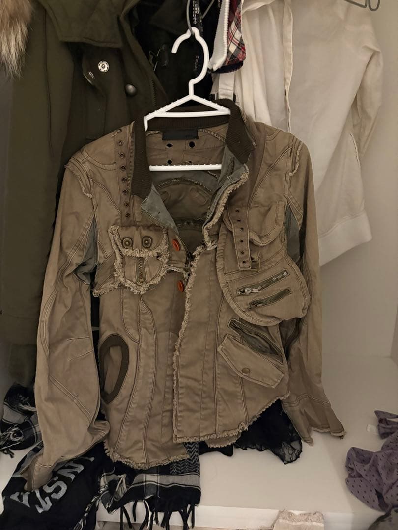 2way ミリタリー ギミックジャケット