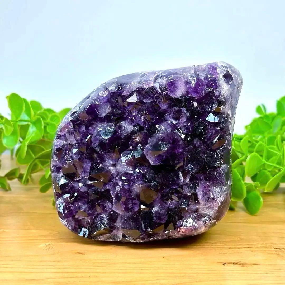 アメジスト クラスター 置き物 原石 1.47kg ブラジル産