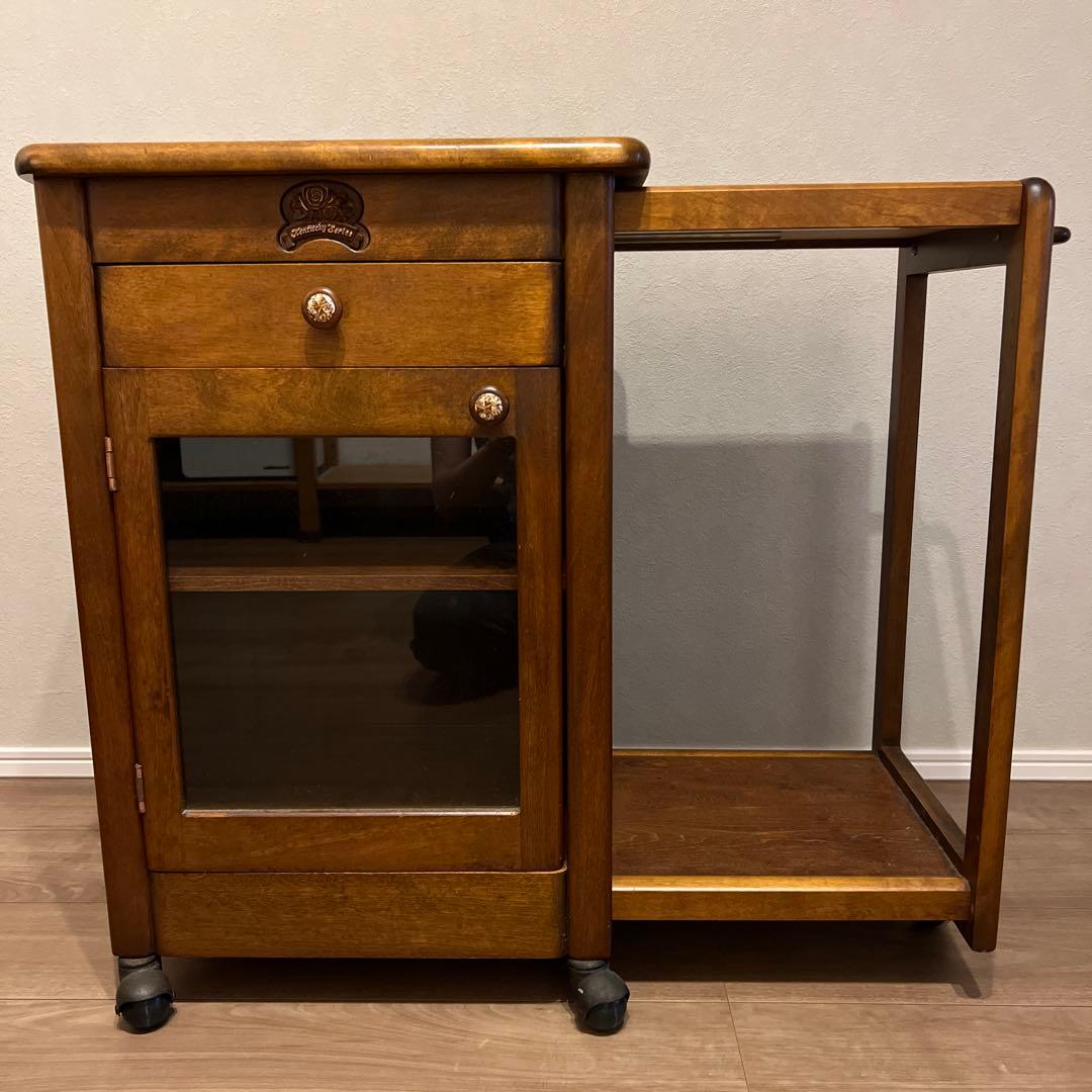 サイドテーブル　棚　アンティーク　昭和