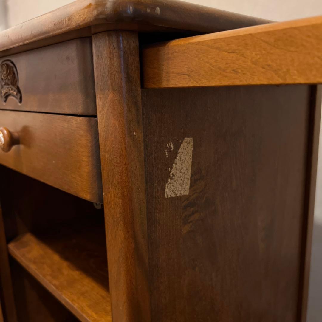 サイドテーブル　棚　アンティーク　昭和