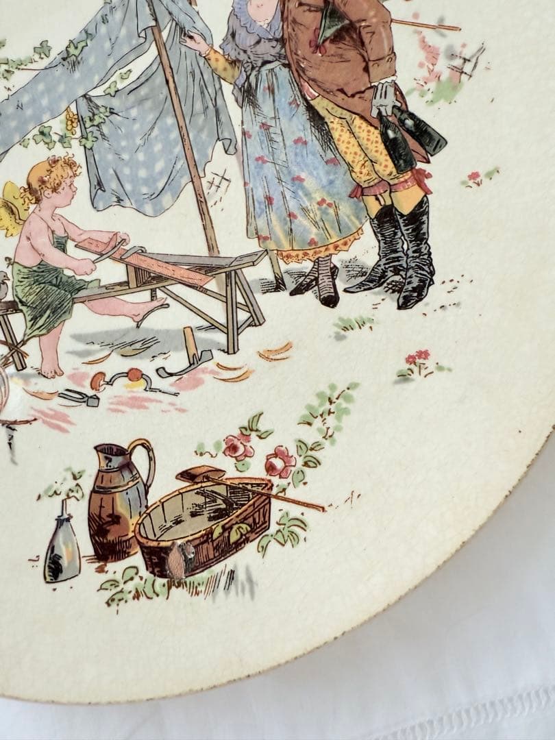 サルグミンヌ アンファンリシャール アンティークプレート フランスアンティーク