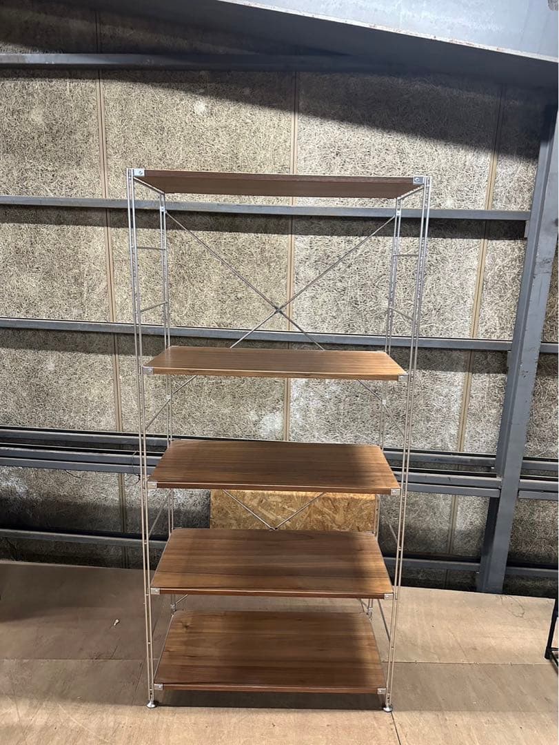 無印良品　5段オープンシェルフ ブラウン 木製