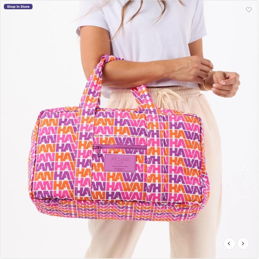 【レア・新品】限定アロハコレクション×ハワイアン航空　ウィークエンダー旅行バッグ