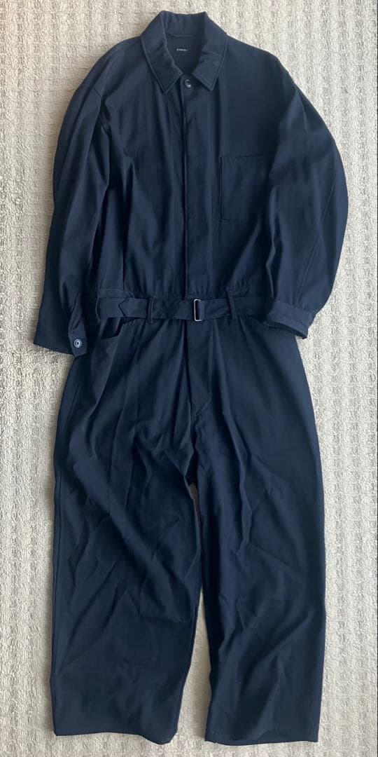 comoli コモリ オールインワン ウール ネイビー 2