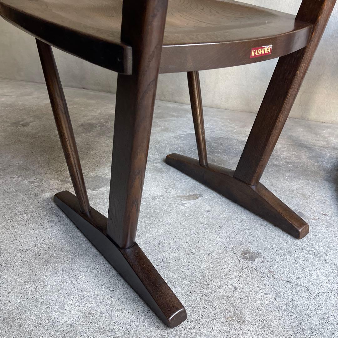 廃盤 希少　オールドヴィンテージ　柏木工　ダイニングチェア　2脚セット