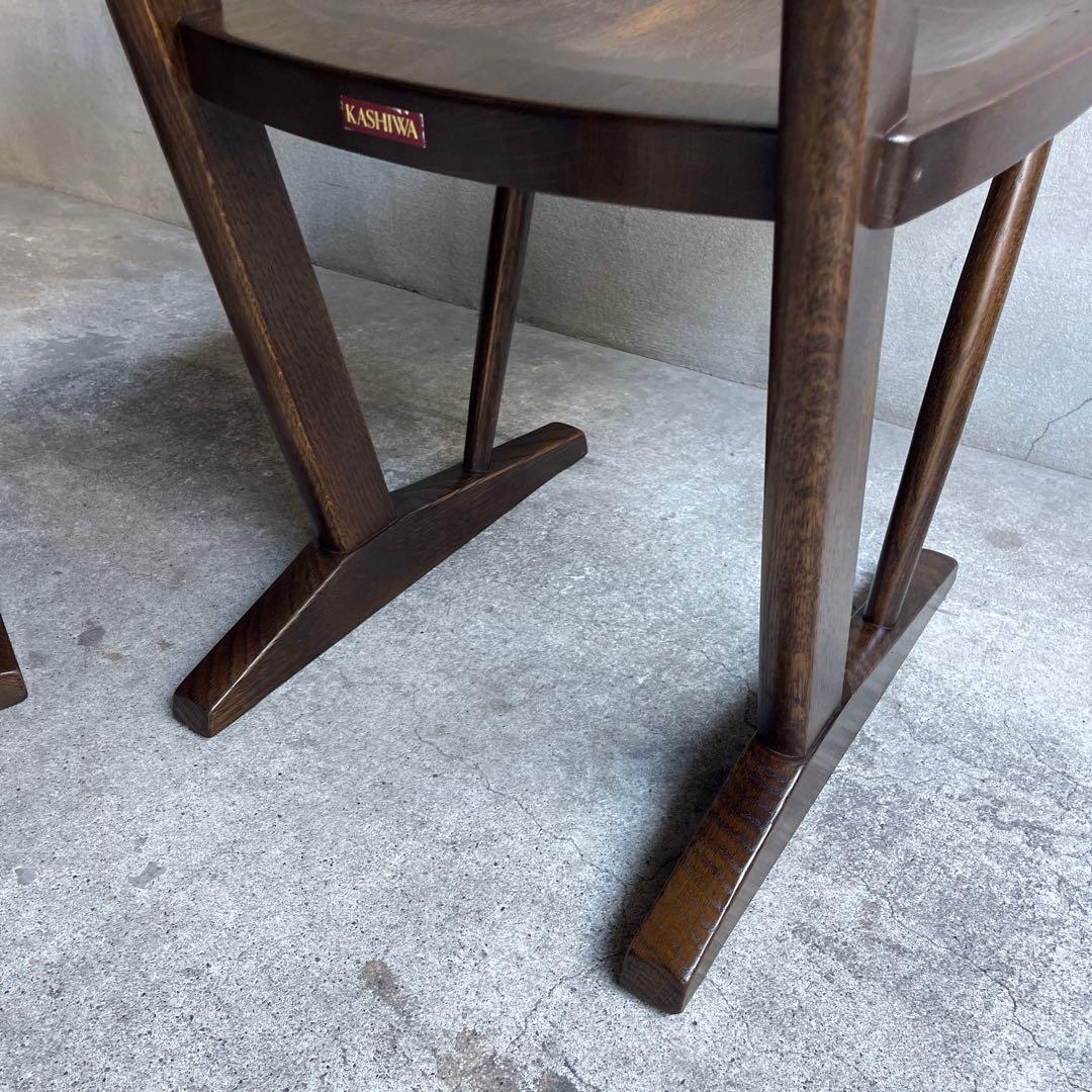 廃盤 希少　オールドヴィンテージ　柏木工　ダイニングチェア　2脚セット