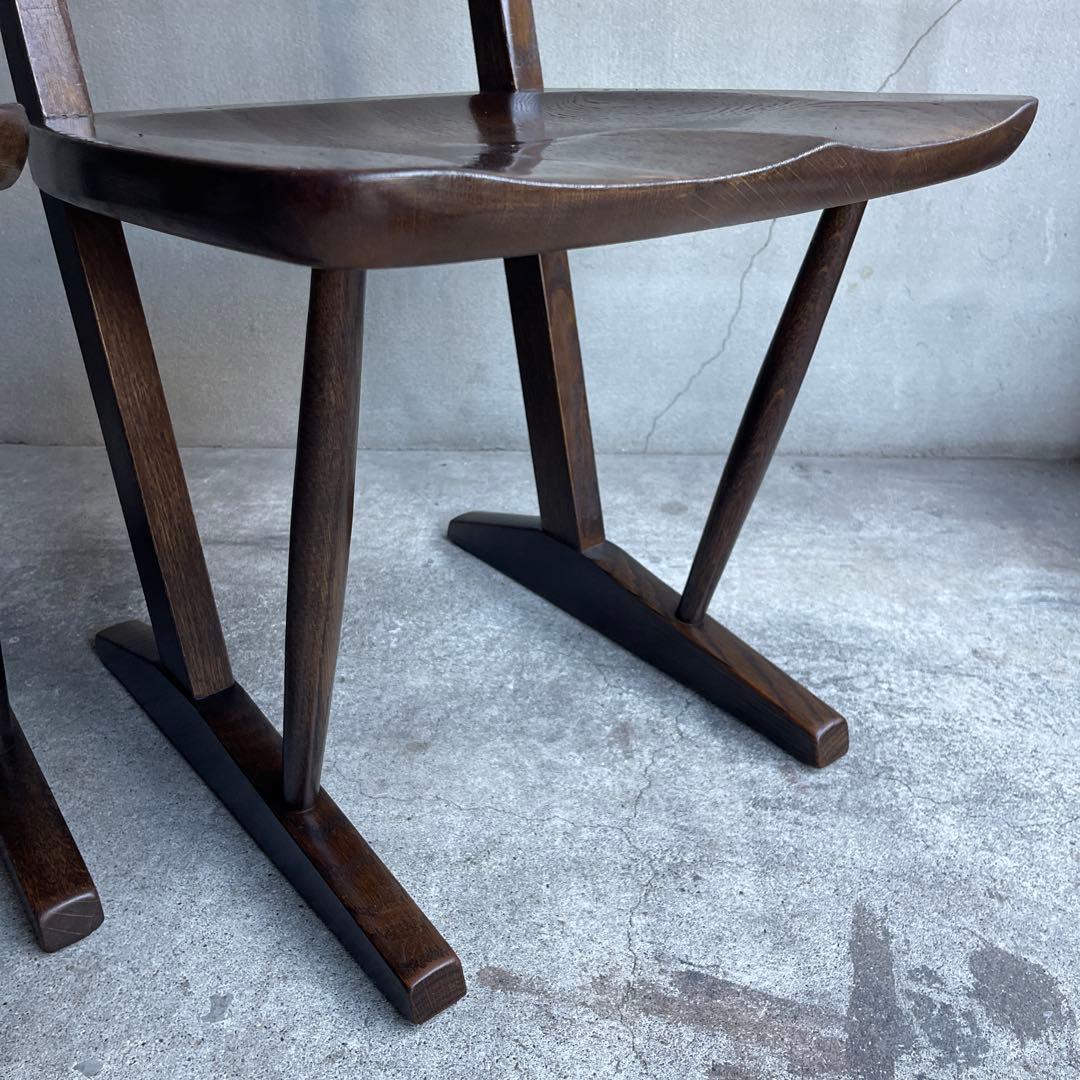 廃盤 希少　オールドヴィンテージ　柏木工　ダイニングチェア　2脚セット