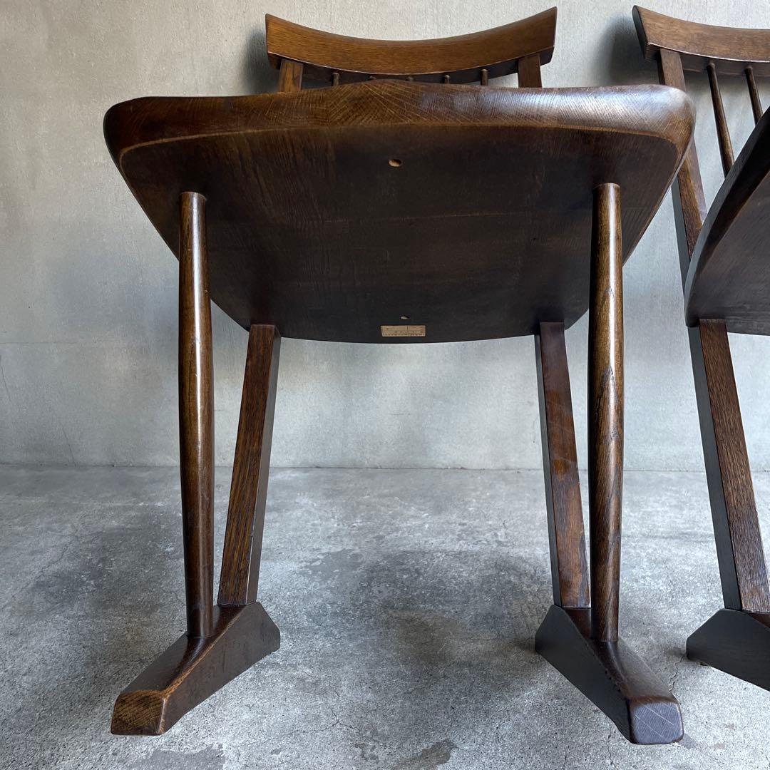 廃盤 希少　オールドヴィンテージ　柏木工　ダイニングチェア　2脚セット