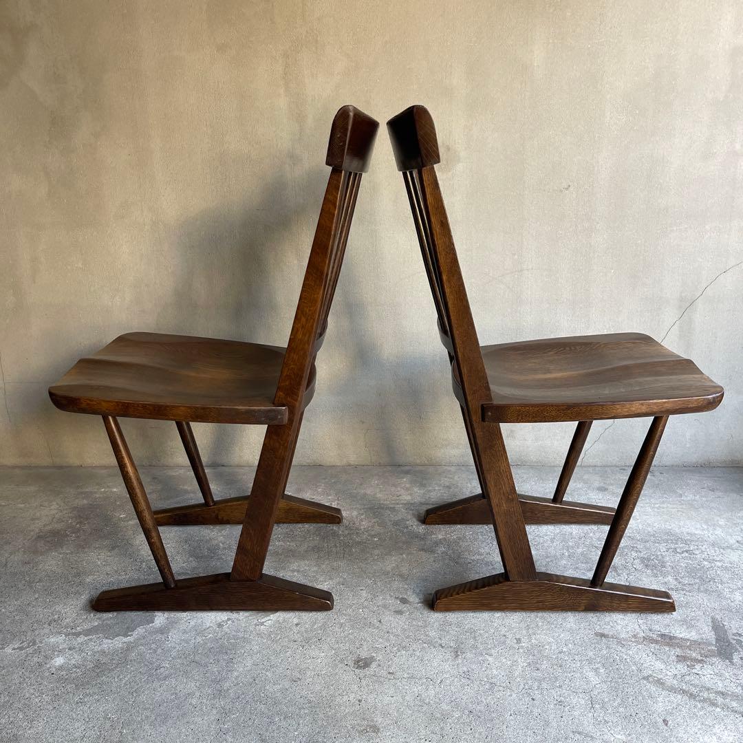 廃盤 希少　オールドヴィンテージ　柏木工　ダイニングチェア　2脚セット