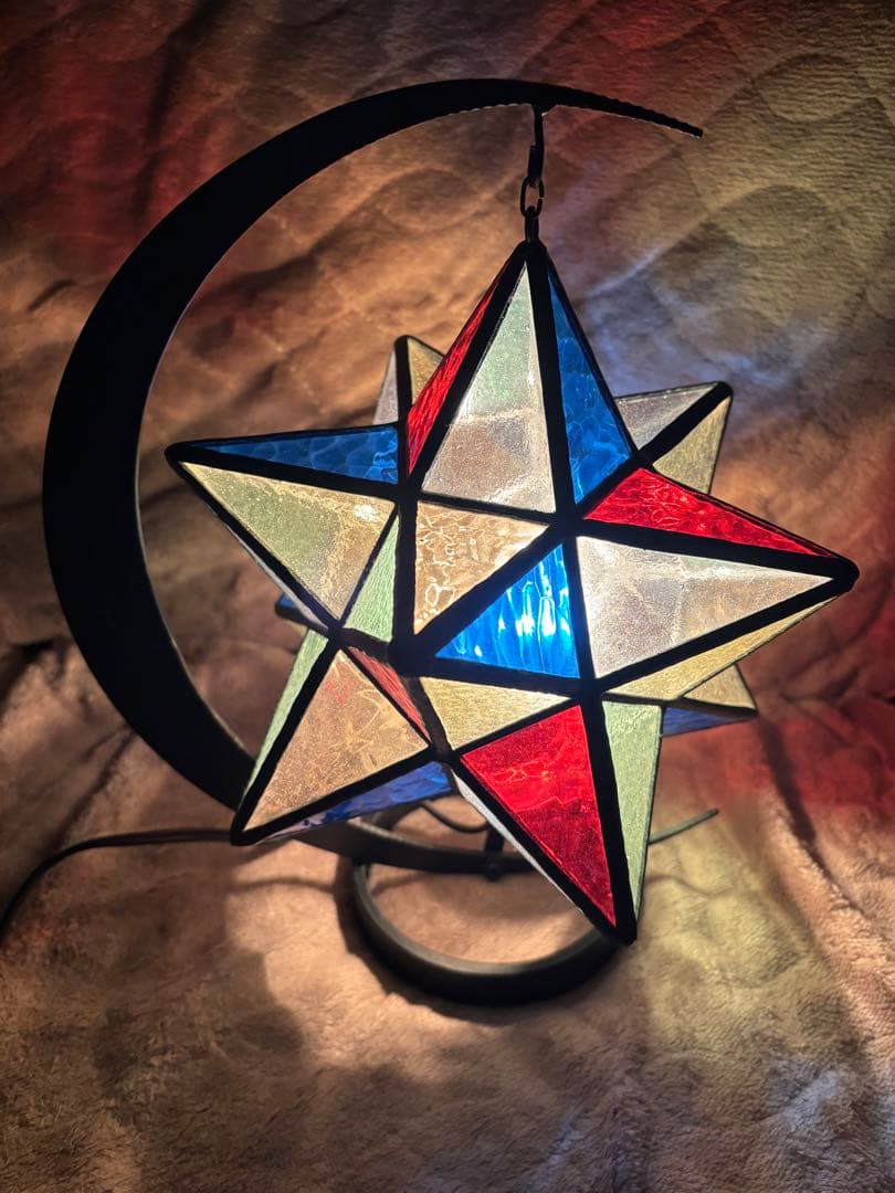 星のランプ ステンドグラス