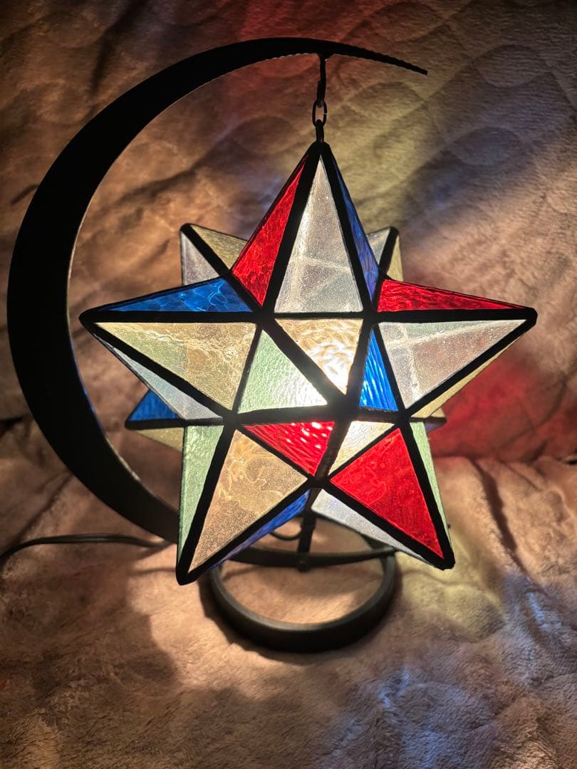 星のランプ ステンドグラス