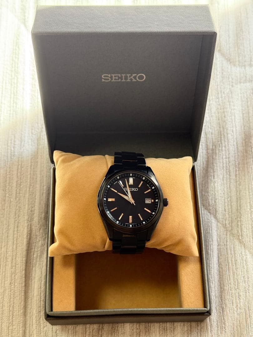 SEIKO SBTM325ソーラー電波 オールブラック