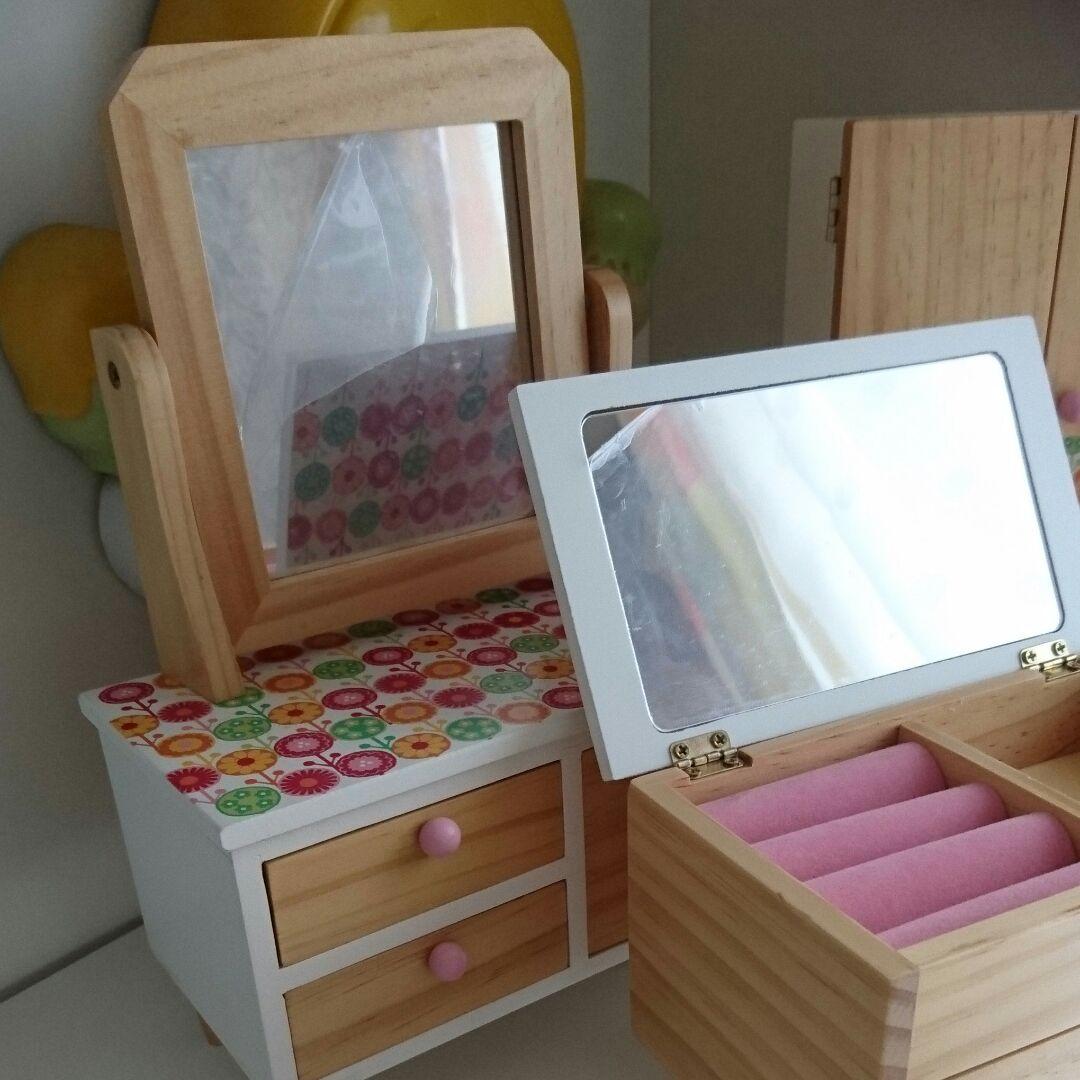 ミニ家具 人形 ドレッサー リカちゃん ブライス ドール アクセサリー 収納