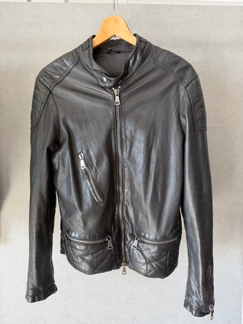 Giorgio Erato シングルライダースジャケット 46サイズ
