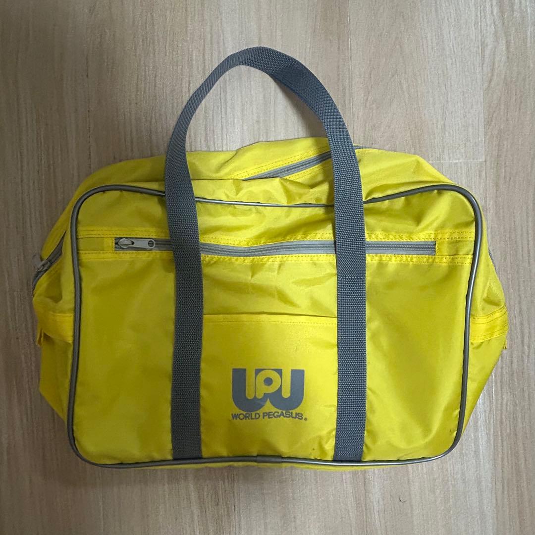 黄色 ワッぺ スクールバッグ スクバ
