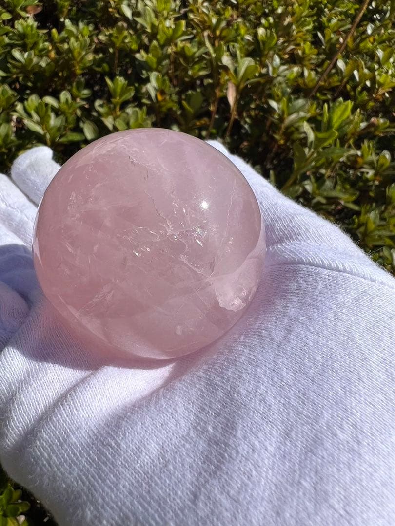 A196 ローズクォーツ丸玉　約51mm