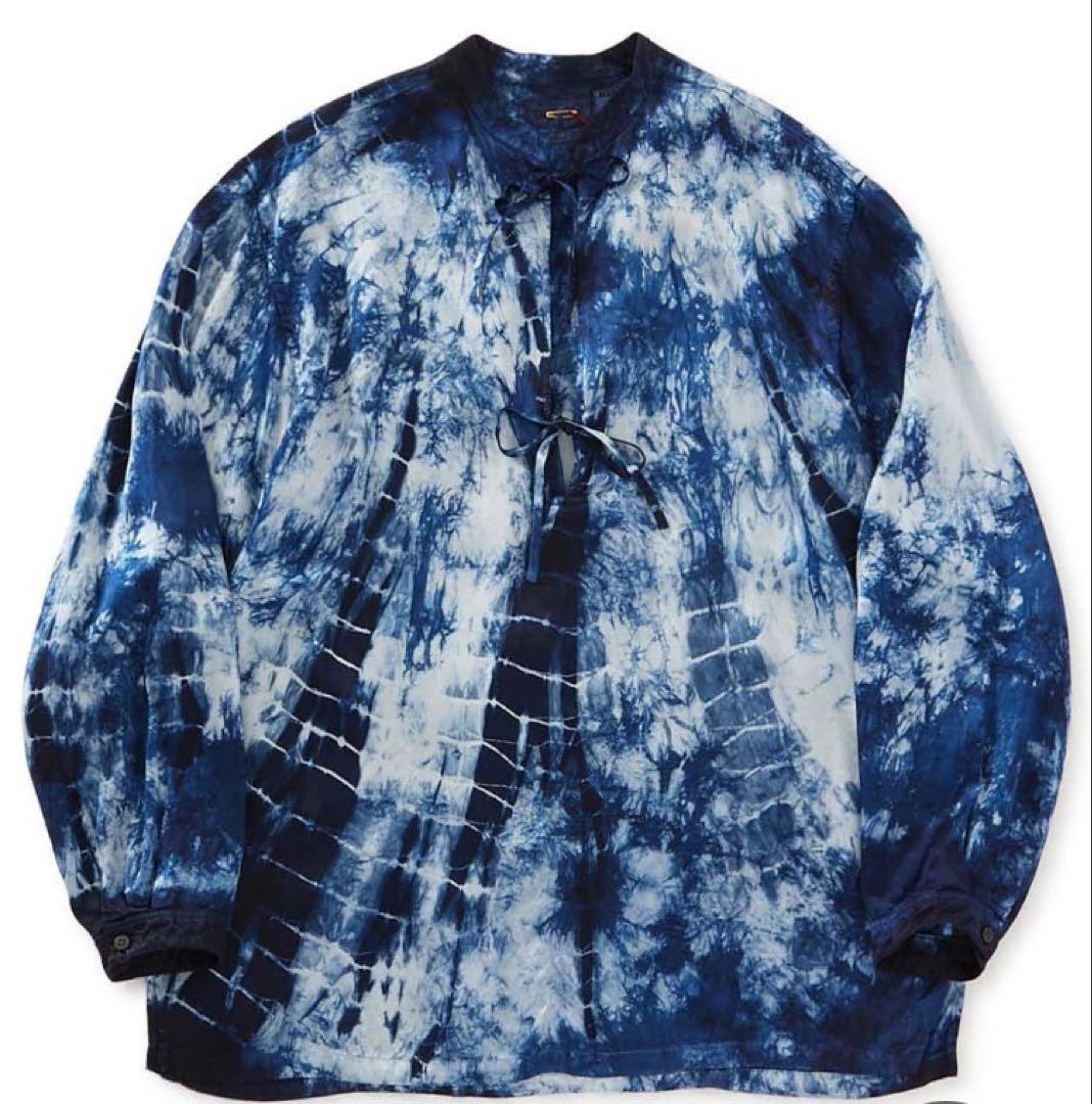 代*魚様 新品　BLUE BLUE JAPAN インディゴ長袖シャツ