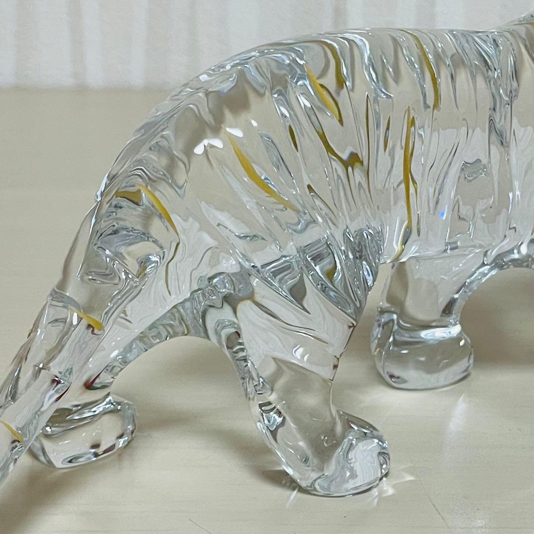 Baccarat バカラ 干支 寅 クリスタル 金彩 フィギュリン 置物