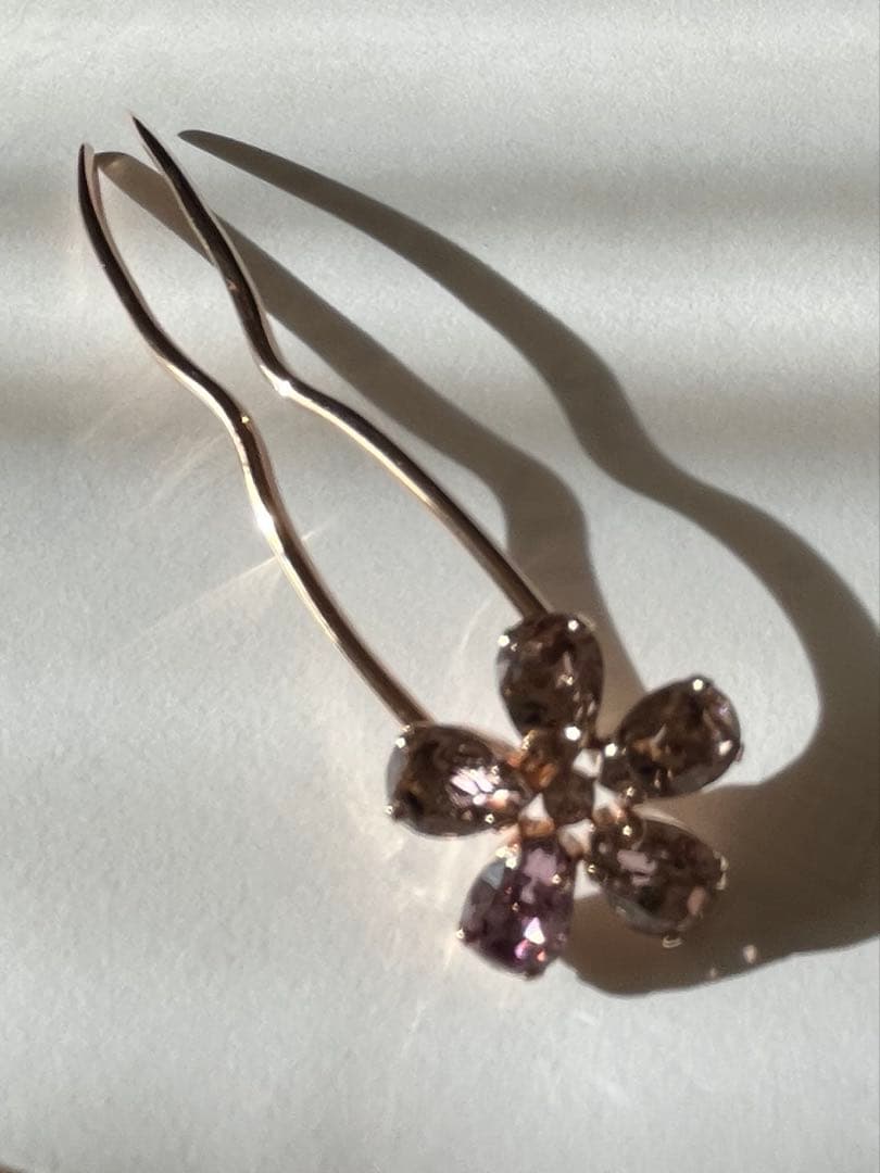 thehairbartokyo 桜クリスタルヘアピン