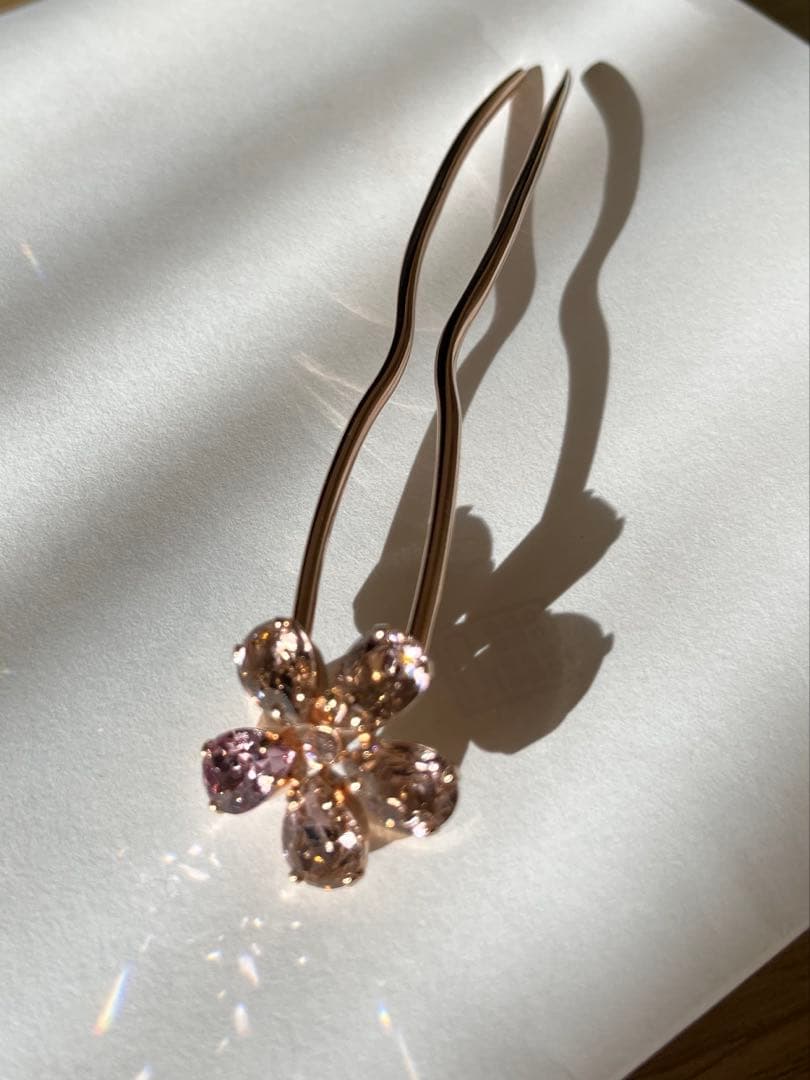 thehairbartokyo 桜クリスタルヘアピン