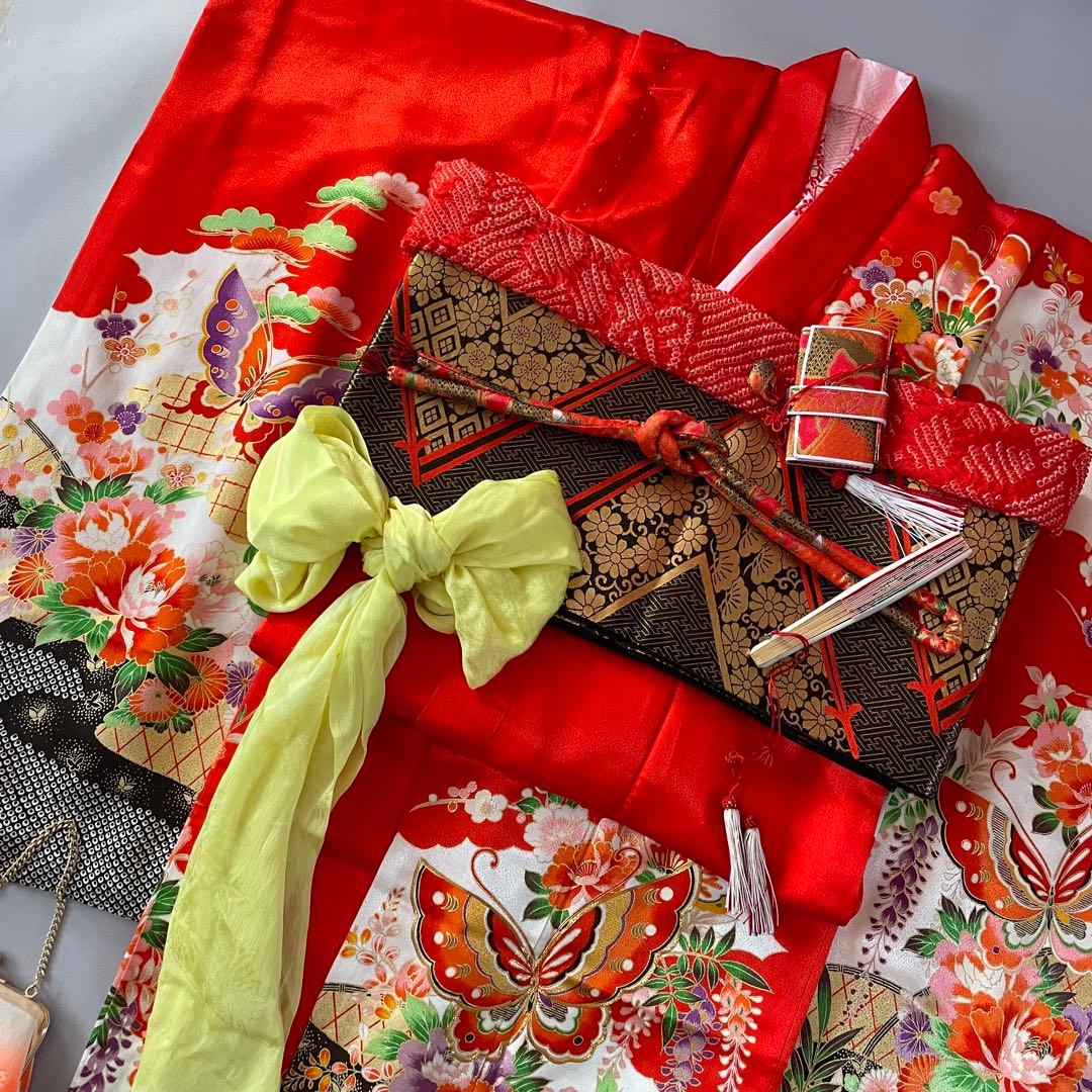 美品　七五三　7歳　お着物セット
