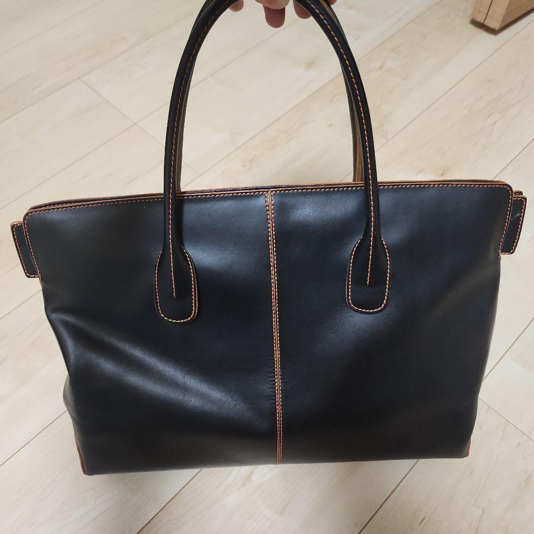 月　美品　TOD's トッズ トートバッグ 肩掛け ブラック レザー