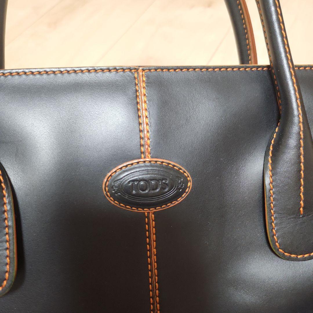 月　美品　TOD's トッズ トートバッグ 肩掛け ブラック レザー