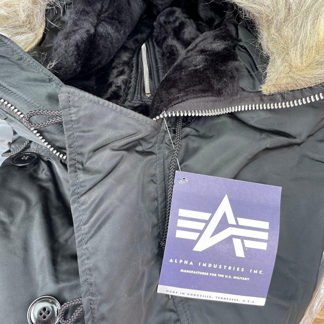 90s ALPHA アルファ N-2B フライトジャケット XXL 黒 デッド