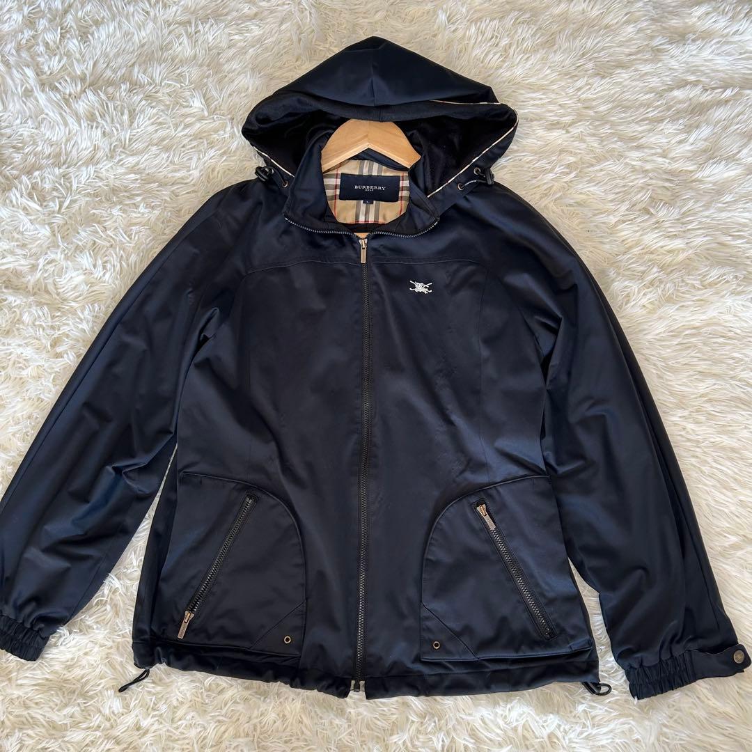 バーバリーゴルフ　2way フード　取り外し　ジャケット　男女兼用　ブラック