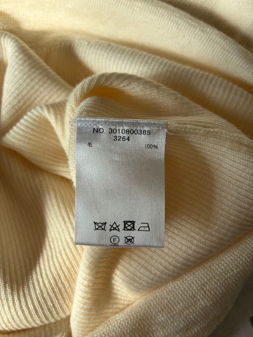 美品　ebure ソフトファインウールタートルネックニットプルオーバー