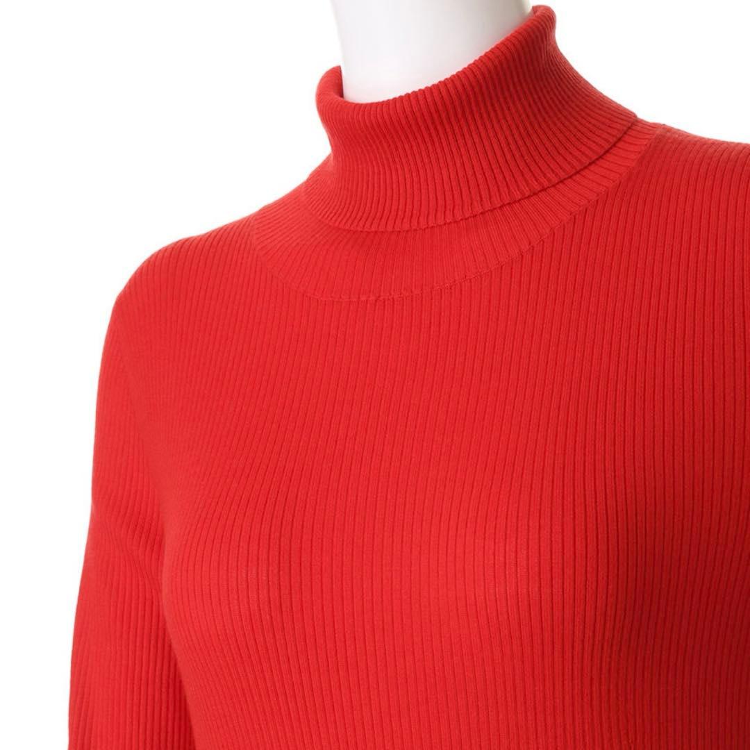 美品　ebure ソフトファインウールタートルネックニットプルオーバー
