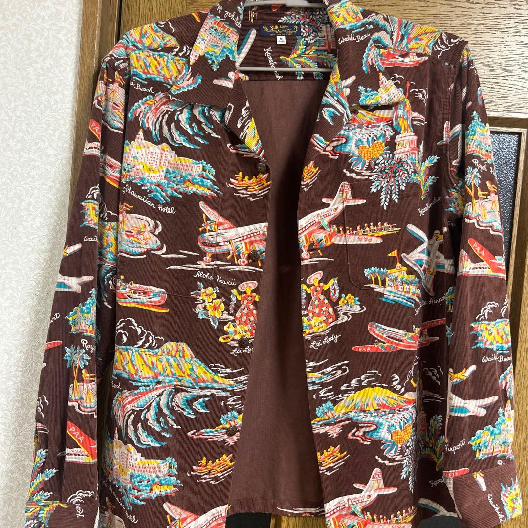 コーデュロイ長袖オープンシャツ SUN SURF サンサーフ アロハハワイアン