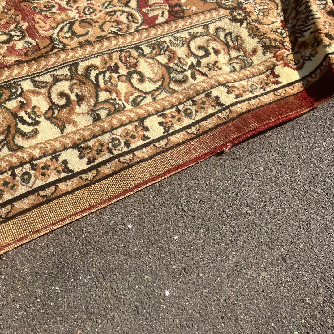 昭和レトロ ペルシャ絨毯 大型絨毯 カーペット ラグ 緞通 ビンテージ